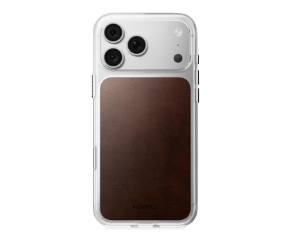 Etui do telefonów Nomad Clear Leather Case do iPhone 18 Pro / 17 Pro MagSafe (rustic
